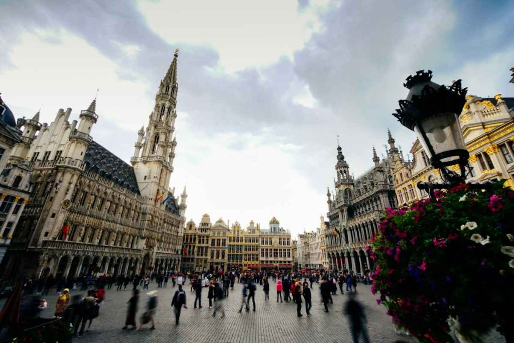 Vue des bâtiments du cœur de ville de Bruxelles.